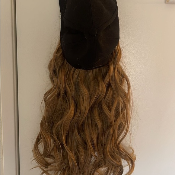 Baseball Cap Extensions For Women Adjustable Hat With Synthetic Wig 20inch - Picture 7 of 7